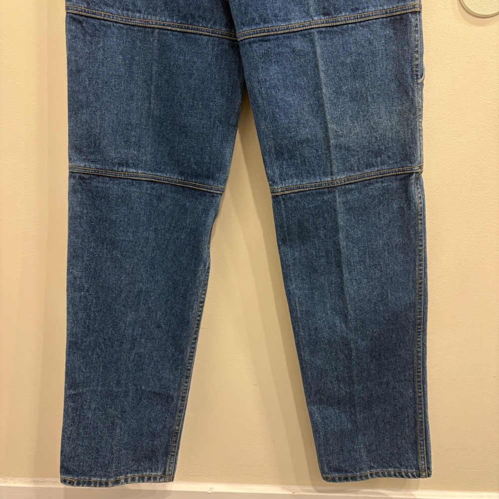 VTG 90s Davenza Ltd Paneled Mule Ear Indigo Denim Carpenter Jeans Workwear 32 - Picture 9 of 10